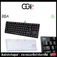 ?คีย์บอร์ดเกมมิ่ง?EGA LITE TYPE K102 TKL Mechanical Keyboard Blue/Red Switch MINI RGB ของแท้รับประกันสินค้า 1 ปี