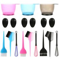 ETX5pcs/set Simple Hair Dyeing Set Hairdressing Coloring Brushes Bowl Dye Mixer Combo Salon Professional Hair Dyeing Styling Tools