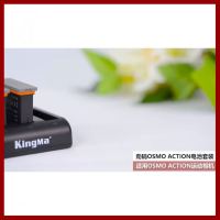 ถูกที่สุด!!! Kingma 1200mAh Chargeable Battery + Three / Dual Port Charger Duable Charge For DJI Osmo Action ##กล้องถ่ายรูป ถ่ายภาพ ฟิล์ม อุปกรณ์กล้อง สายชาร์จ แท่นชาร์จ Camera Adapter Battery อะไหล่กล้อง เคส