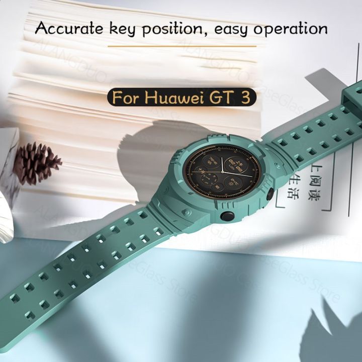 ฝาครอบสายป้องกันสำหรับนาฬิกา-gt-3-2-pro-46mm-42mm-สมาร์ทวอทช์สร้อยข้อมือซิลิโคนป้องกันหน้าจอสำหรับ-gt-2e-เคส
