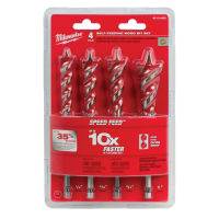 ชุดดอกสว่านเจาะไม้ Milwaukee SPEED FEED™ Wood Bit 6-1/2 Set - 4 PC