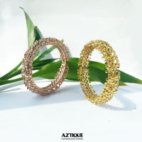 aztique สร้อยข้อมือ ดอกไม้ แฮนด์เมด Flower Bangle,Bracelet,Gift For women,Jewelry,gifts,Handmade,Bangle,bs