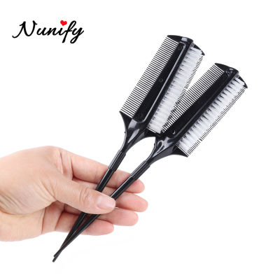 Nunify Slim Line Teasing Hairdressing Combs Straight Hair Brush Girls Ponytail Hair Comb Salon Hair Care Styling Tool