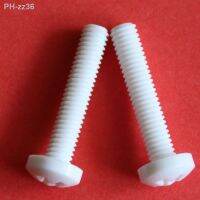 20PCS M2 M3 M4 M5 M6 M8 M10 PP Polypropylene Cross Recessed Pan Head Screw Acid Resistant Alkali Resistance Preservative SCREW