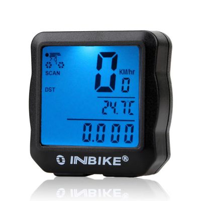[ราคาถูก] INBIKE สายจอแอลซีดีดิจิตอลจักรยานวัดระยะทางขี่จักรยานจักรยานคอมพิวเตอร์ S Peedometer