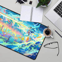 น่ารัก Gaming Xxl Mouse Pad อะนิเมะขนาดใหญ่ที่มีสีสันโต๊ะอุปกรณ์เสริม Gamer คีย์บอร์ด Pc ตู้เกมโต๊ะคอมพิวเตอร์ Mousepad Mat Mats