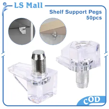 5mm Shelf Support Peg,50pcs Support Cabinet Shelf Pins,Clear