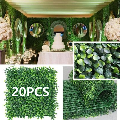 【CC】 Artificial Wall Backdrop Flowers wedding Boxwood Hedge Panels Fence Walls
