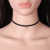 【DT】hot！ Poputton Rhinestone Chokers Necklaces for Jewelry Rope Chain Choker Necklace with Pendant Collier 2023