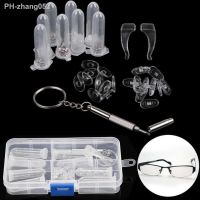 Eyeglass Sun Glasses Screw Nut Assortment Glasses Optical Repair Tool Silicone Nose Pads Shoulder Washer With Micro Tweezer