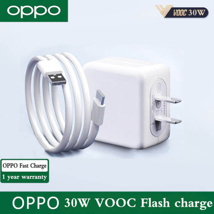 OPPO Original Fast Charger Android Phone 30W VOOC Chargers Type C USB Date Cables Charger Fast