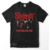 เสื้อยืดพรีเมี่ยมเสื้อยืด แขนสั้น พิมพ์ลาย THE END SO FAR Premium 8th Slipknot