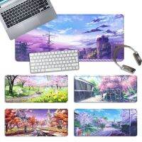 โปรโมชั่น Candy Color Anime Scenic Mouse Pad แผ่นรองเมาส์สำหรับเล่นเกมแล็ปท็อป แผ่นรองลื่นไถลอะนิเมะแป้นพิมพ์แผ่นตาราง Overwatch Pioneer / CS GO