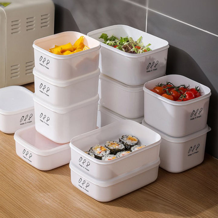 1pc Food-Grade Refrigerator Storage Box, Microwave Heating Lunch Box For  Students And Office Workers