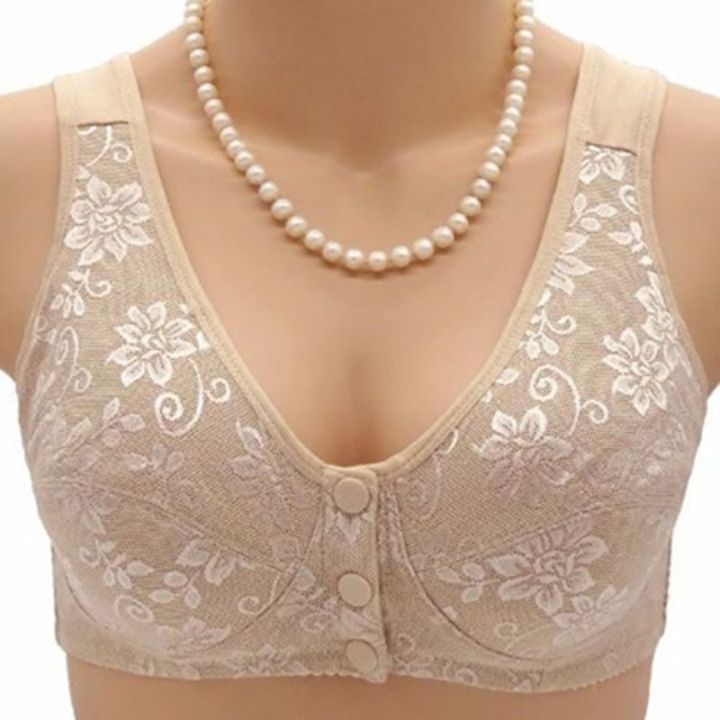 36-46-summer-women-front-button-bra-without-padding-plus-size-bras-mothers-cotton-wireless-underwear-large-bralette-5121