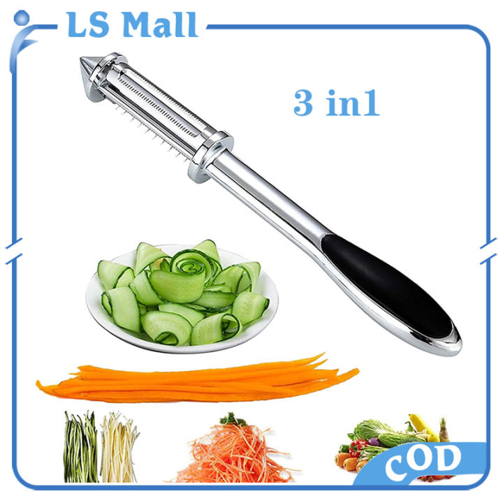 All In One Vegetable Peeler, 3 and 1 Vegetable and Peeler, Non Handle Slip  G