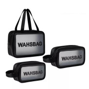 Set 3 túi WAHSBAG trong suốt đựng mỹ phẩm, đồ cá nhân phù hợp đi du lịch