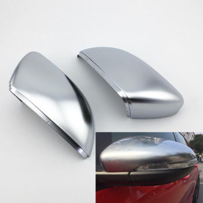 ฝาครอบกระจกรถยนต์สำหรับ VW Golf MK6 VI 6 Touran 2011-2015 Matte Chrome Silver กระจกมองหลังฝาครอบป้องกันรถจัดแต่งทรงผม