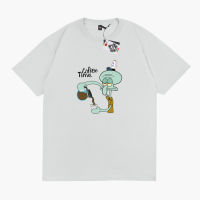 เสื้อยืดคอตตอนฤดูร้อน KOPI COFFEE TIME SQUIDWARD SPONGEBOB Kaos Distro Karimake เสื้อยืดลำลองฤดูร้อน เสื้อยืดคอตตอนฤดูร้อน S-5XL