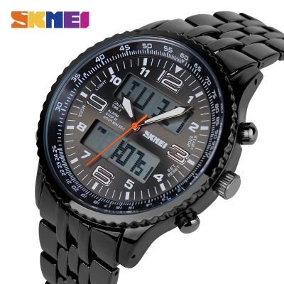 SKMEI Outdoor Sport Watch Men Alarm Chrono Calendar 3Bar Waterproof Back Light Dual Display Wristwatches relogio masculino 1032