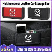 คุณภาพสูงสำหรับ Mazda Multifunctional หนัง Car Storage Box กล่อง/รถตัวเก็บข้อมูลโทรศัพท์กล่องกระเป๋าจัดระเบียบ Auto Seat Gap กล่องเก็บภายในอุปกรณ์เสริมรถยนต์ BT-50 323 MAZDA6 B2200 Familia Miata MX-5 626 B2500 E-Series