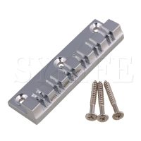 Chrome Electric Guitar Parts 12 Strings Saddles Hardtail Guitar Bridge