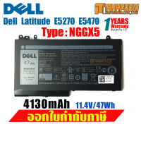 Battery Dell Latitude E5270 E5470 NGGX5 47Whr 4130mAh รับประกัน 1ปี