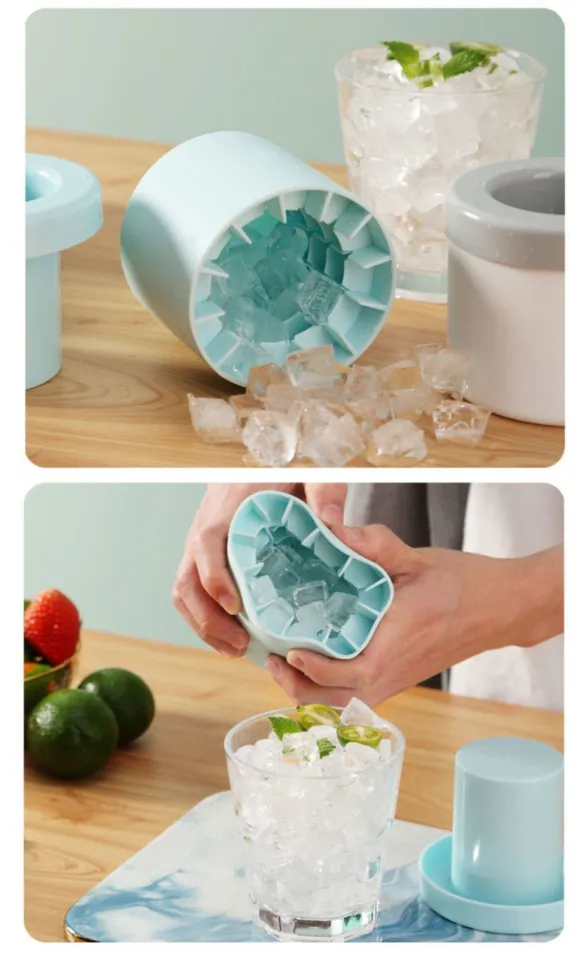 Ice Bucket Cup Mold Silicone Ice Cube Tray Food Grade Quickly