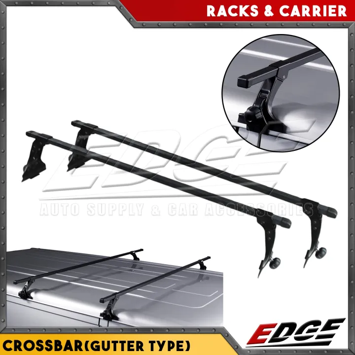 Universal Crossbar 7.5 x 54" (Gutter Type) Black with Clazzio CCB0102