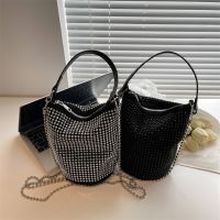 【CC】 Punk Diamonds Tote Woman Rhinestone Shoulder Ladies Clutch Purse Handbags Small Crossbody