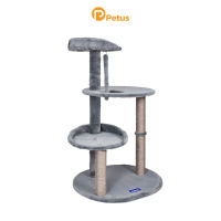 Kanimal Cat Condo รุ่น Orbit Tree คอนโดแมว 3 ชั้น ที่นอนแมว พร้อมเสาลับเล็บ ของเล่นแมว สำหรับแมวทุกวัย Size L ขนาด 60x49x101ซม. PomDog