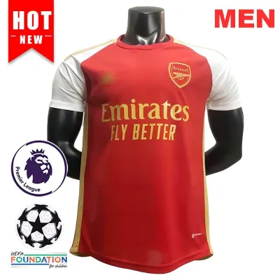 2023 2024 Fan Edition Arsenal Home red soccer Jersey 23 24 Men Kits Football Shirt Custom name