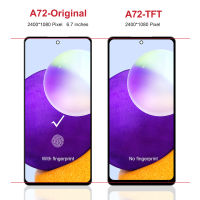 A725 A72จอ LCD สำหรับ Samsung Galaxy แบบดั้งเดิม/TFT ประกอบสำหรับ Samsung Digitizer หน้าจอสัมผัสแสดงผล A725F A72 4G/5G