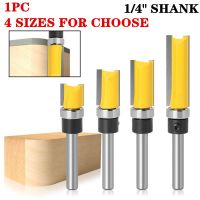 1PC 1/4 นิ้ว Shank Template Trim Hinge Mortising Router Bit พร้อมแบริ่ง 6.35mm Shank Trimmer ทําความสะอาด Flush Router Bit สําหรับไม้