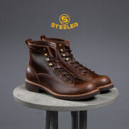 Giày Boots Cổ Cao Nam Lineman Ver 2 Da Bò Pullup Đế Khâu Mckay