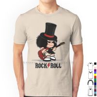 Mafalda Rockera T Shirt 100% Cotton Mafalda Hat Mafalda Rocker And Roll Mafalda Guitar Heavy Metal Punk Short Long Sleeve Tee S-4XL-5XL-6XL