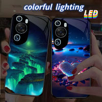 MG เคสโทรศัพท์แก้ว LED สำหรับ OPPO เคสโทรศัพท์ Reno9/9pro Reno4se 4pro Reno6pro Reno5plus + Reno7se Reno 7Lite Reno8proplus/ค้นหา FG202353002 X5Pro