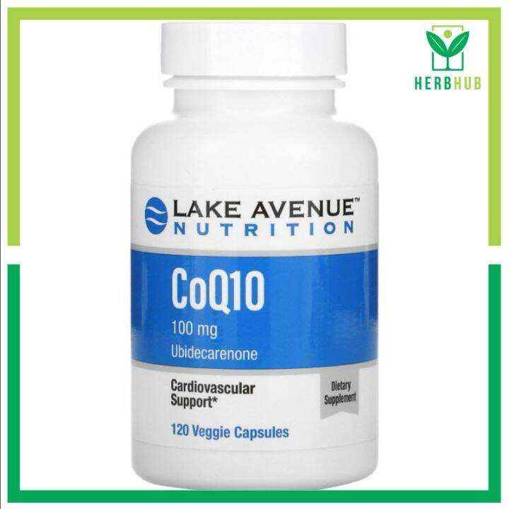 Herb Hub Lake Avenue Nutrition, CoQ10, USP Grade, 100 mg, 120 Veggie