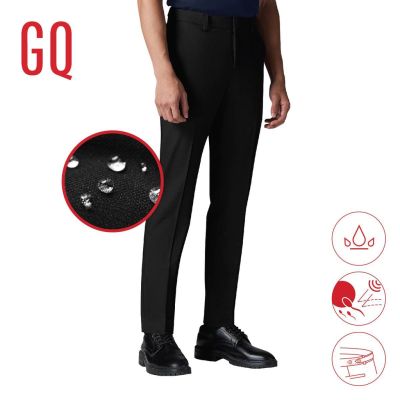[ลด 200.-, ใช้โค้ด MASEP150] GQ PerfectPants™ กางเกงขายาวผ้าสะท้อนน้ำ สีดำ 9124