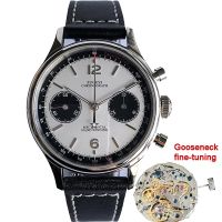 Sugess Pilot Seagull 1963 Movement ST1901Gooseneck Chronograph Watch For Men 38mm 40mm Sapphire Mechanical Mens Watch 2022 Panda