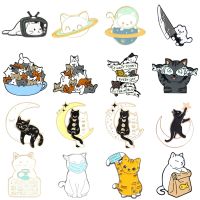 Cartoon Enamel Pins Back Catch Alloy Brooch Badge Fashion Woman Jewelry