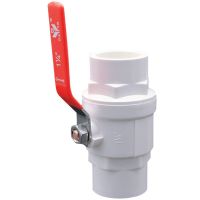 High efficiency Original PVC steel handle ball valve switch valve water pipe gate valve accessories 32 elbow 20 25 steel handle 40 thickened 50 easy to open