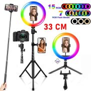 12 inch RGB điều chỉnh được độ sáng LED selfie đèn chiếu sáng phụ 33cm ảnh