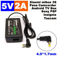 5V 2A Charger Power Adapter Supply DC 4.0*1.7mm for Android TV Box Sony PSP Insignia Tascam Xiaomi mibox 3S Panasonic Camcorder