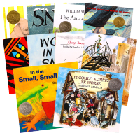 Caddick award picture book 10 volume set English original picture book Caldecott award winning 10book pack winter vacation book list childrens extracurricular reading English Enlightenment cognition picture story book paperback open