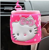 ☑▨ Cute cartoon pink cat Car Storage Box Stowing Tidying Cover car Interior Accessories Car Styling-pink