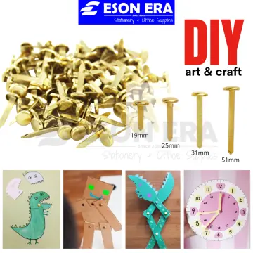Pack of 50 Split Pins Paper Fasteners Office Stationery Arts