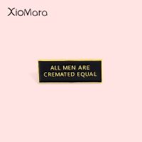 【DT】hot！ Cremator Enamel Pins Gothic Dark Tag Quote Badge Equalily Jewelry Brooches Lapel Pin Gifts