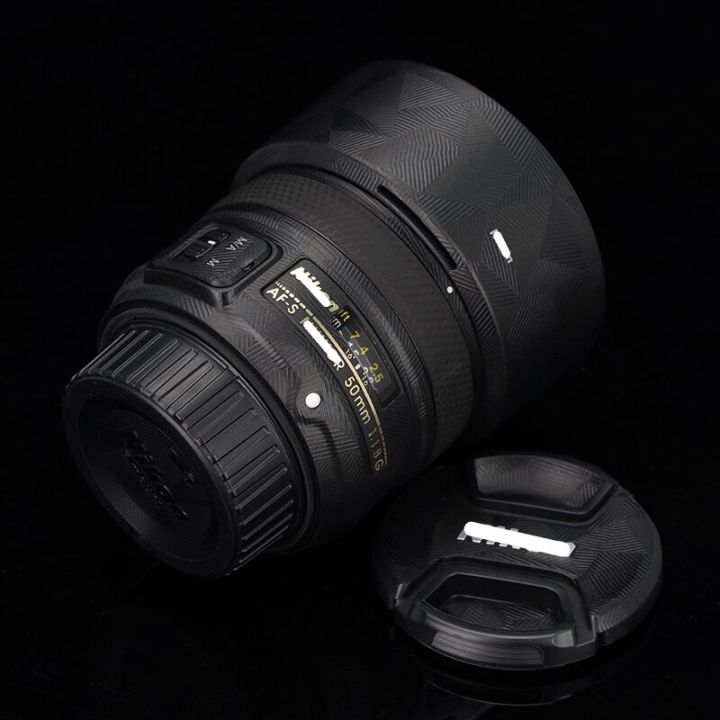 สำหรับ-nikon-af-s-สติกเกอร์เลนส์กล้องถ่ายรูปกันรอยขีดข่วน50มม-f1-8ก-ห่อฟิล์มป้องกันฝาครอบผิว50-1-8-1-8-50