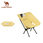 CAMELCROWN Portable Camping Fishing Stool Moon Chair Aluminum Folding